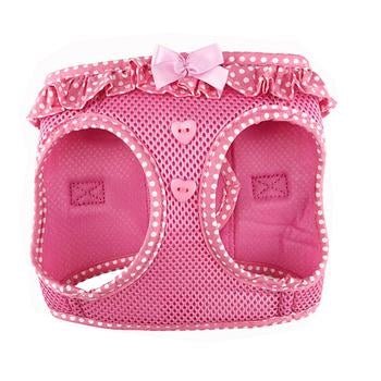 American River Pink Polka Dot Choke-Free Dog Harness Small Breeds